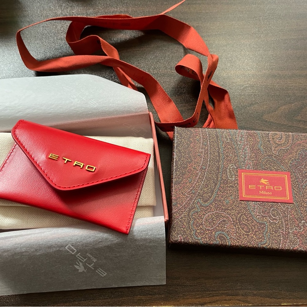 New Etro business card holder / coin purse